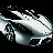 Animated contact sheet showing multiple frames of a car-themed buddy icon with orange text elements on black background.