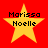 Four yellow stars on red background with "Marissa Noelle" text; two stars have pixelated edges while two are sharp.