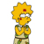 Pixelated character with yellow hair, red cheek mark, and green-and-yellow outfit against white background.