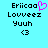 Pixelated text and symbols on cyan background with one frame showing a pink heart replacing a letter in the top text.