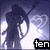 Silhouette of a figure with long hair holding a staff, standing before a glowing heart-shaped background with text reading ten times better.