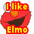 Pixelated cartoon characters with text overlays: red character, blue character, and chocolate chip cookie image.