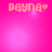 Pixelated pink background with 'Dayna' text and heart symbol, featuring animated light effects.