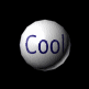 A spherical icon with 'Cool' text transitions from smooth metallic to fragmented geometric patterns