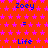 Red background with pink stars, blue text 'Zoey' and 'Life' repeated in a pattern