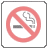 Six square display variations of a no-smoking symbol with one containing text