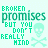 A 5x5 contact sheet of animated frames showing a pixel art icon with green text, skull and crossbones symbols, and color-shifting effects on the word 'BROKEN' across multiple sampled frames.