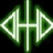 Green pixelated text and a stylized 'OH' logo on black and white backgrounds, with 'Marching' and '110' text below.