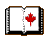 A static image of an open book with a red maple leaf on the right page, surrounded by small red speckles on white pages.