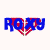 Animated Roxy logo icon with red heart-shaped symbol and blue text, displayed across multiple frames in a contact sheet layout.