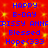 Red background with yellow pixelated dots; blue text repeats 'HAPPY B-DAY', 'RISSY ANNA', 'Blessed', and 'Hope<333' in two