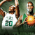 Animated sequence of a basketball player in green and white uniform holding an orange ball, with visible text '20' on jersey.