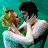 Two figures embrace in a pixelated image with red text reading 'across the' and 'universe' below.