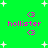 Green background with white starbursts and pink text reading 'hollister' and '<3' symbols arranged in a pattern