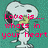 Pixelated Snoopy figure with yellow scarf against teal background, displaying red text reading "Love is... whats in your heart" on left and "Even for.. SNOOPY" on right.