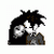 Two pixelated figures embrace in a close-up, one with spiky hair and the other with long dark hair against a white background.