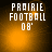 Four display 'PRAIRIE FOOTBALL 08' text over a gradient background with varying light effects