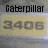 Four display text labels over a yellow background with '3406' in gray, each showing different text above the number