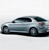 Pixelated side view of a silver sedan with dark windows and a red taillight, set against a plain white background.