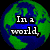 six pixelated images with text overlays: a green and blue Earth, an orange circle, scrambled food, chocolate chip cookies on a plate, a red soda can, and a dark background with light