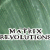 Animated sequence showing a figure in dark clothing and sunglasses against green background with 'MATRIX REVOLUTIONS' text, followed by three figures in similar attire.