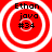 Four identical red circular icons with white concentric rings and black text reading "Ethan java #34" arranged in a on a red background