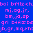 Blue background with repeating pink text patterns and a solid gray rectangle in the bottom-right corner.