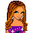 Pixel art contact sheet showing three frames of a dancing doll icon with text and starry clothing details.