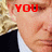 A four- shows a person with blonde hair in a black suit and white shirt, with red text appearing sequentially