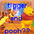 Animated scene with Winnie the Pooh and Tigger in a room, text changes from 'tigger and pooh??' to 'meh homeboys <3'
