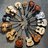 Circular arrangement of guitar icons on gray background with blue and gray text displaying 'Rock on Baby!!!' and 'Rock On!!!'