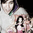 Animated icon shows a woman in pink dress with black hair, text "AT LEAST HE'S CUTE RIGHT?" changing color across frames.