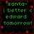 Green pixelated text on black background with red star accents, arranged in four identical quadrants.