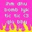 Pixelated text on bright pink background with yellow flame-like shapes at bottom, repeated in two identical