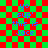 Pixelated text 'yo sup' this is Jace' on red-green checkered background with brown overlay in two states
