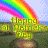 Pixelated rainbow arches over a grassy hill with a pot of gold, next to green text reading "Original Icons .com" on dark background.