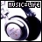 Pixelated icon with 'MUSIC=LIFE' text above a stylized headphone graphic on white background.