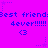 A static image with a bright purple background displaying repeated text and symbols in blue pixelated font.