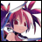 A pixelated anime-style character with pink and purple hair holding a sword, next to text reading "Anime IM" and "COM" on a black background.