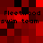 Red and black pixelated with repeated text "Fleetwood swim team" in dark gray, arranged in four identical quadrants