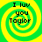 Four identical pixelated spiral patterns with green and yellow concentric rings, each containing the text "I luv you Taylor" in black block letters.