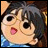 A pixelated anime-style character face with a pink tongue sticking out, next to stylized text reading "Anime IM" and "com" on a black background.