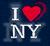 Static pixel art icon with white text 'I' and 'NY', a red heart symbol, on dark blue background.