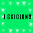 Green background with white sparkles and repeated black text 'J SGIGLUMO' in two