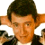 A 512x256 contact sheet showing two frames of a Ferris Bueller-themed animated buddy icon with pixelated character art and green text logo on dark background.