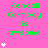 Green text on pink background reads "Kendall Carmody is awsome" with white star icons appearing in . The number of stars increases from one to four per across observations