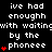 Black background with white pixelated text repeating 'ive had enough with waiting by the phoneee' and red heart symbols in varying quantities across frames.