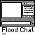 four identical chat window showing a gray background with text elements and pixelated interface details