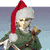 Pixelated holiday-themed buddy icon featuring four distinct character segments: a Santa-like figure, Kirby, Mario in elf attire, and text reading "Happy Holidays From Nintendo".