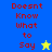 A split-screen image with four quadrants displaying red text "Doesnt Know What to Say" and star symbols on blue, yellow, green, and teal backgrounds.